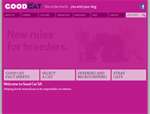 Tablet Screenshot of goodcatsa.com